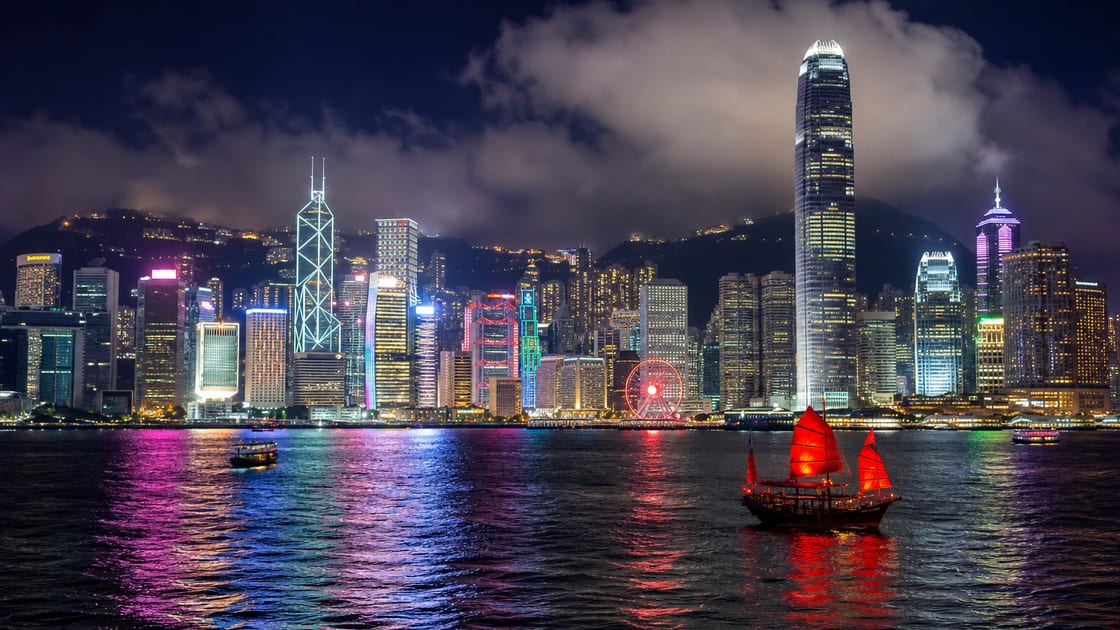 香港維港夜景