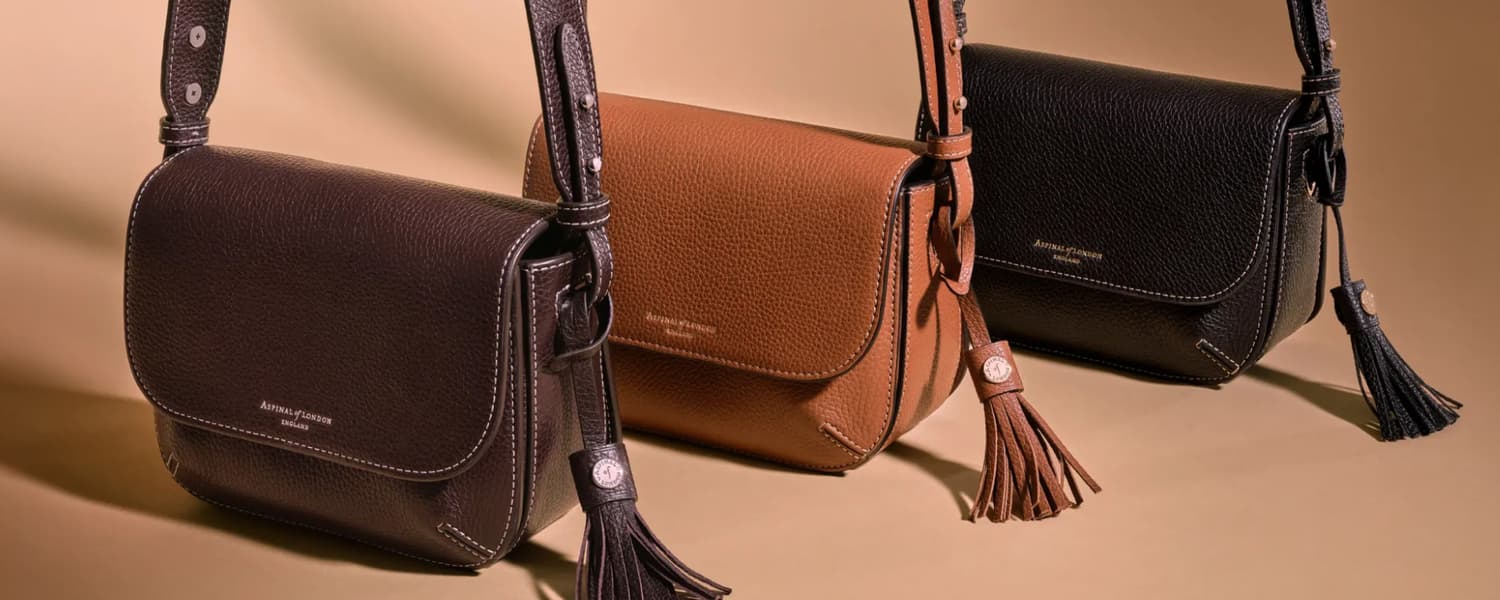 Aspinal of London Mayfair leather handbag